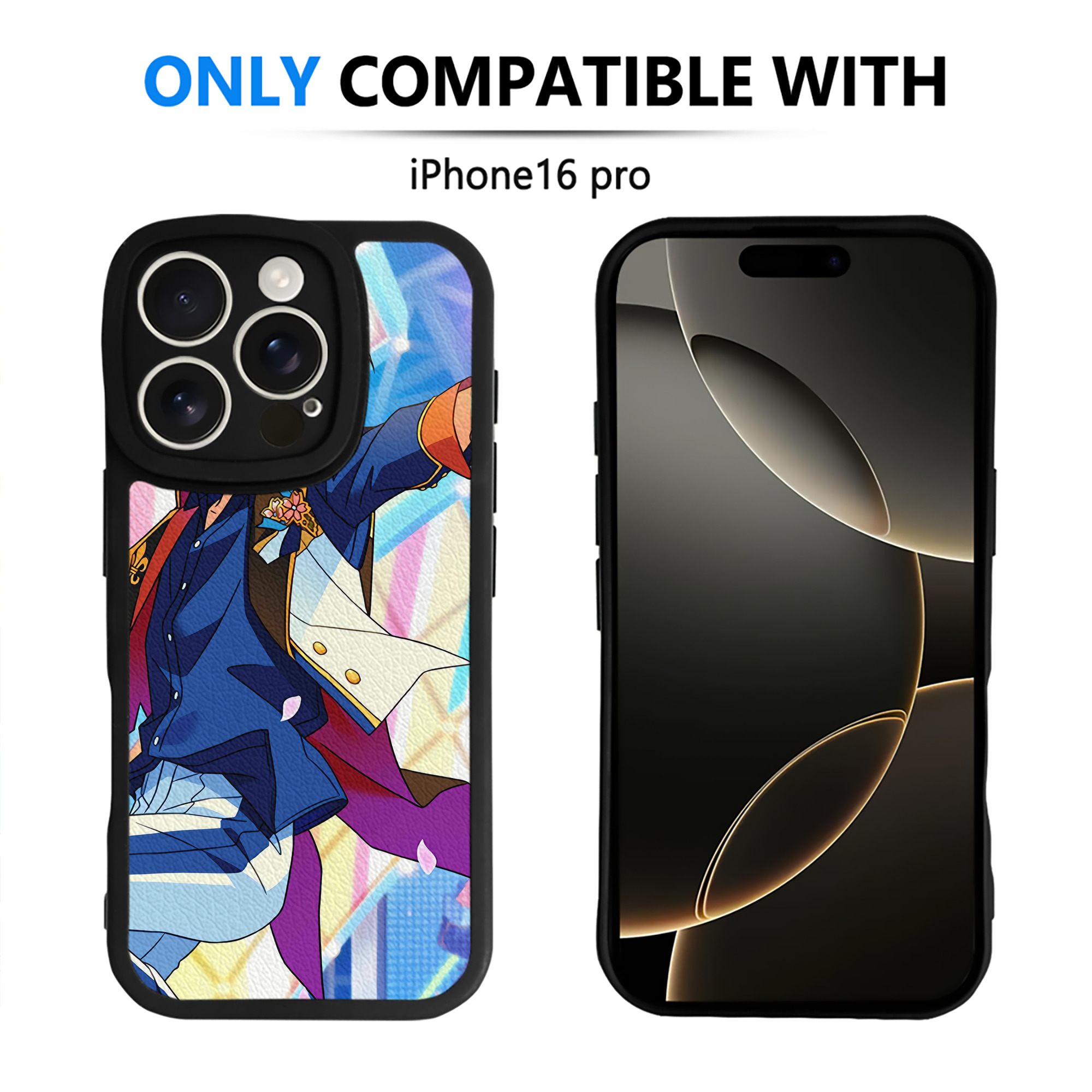 （画像用） あんさんぶるスターズ! Ensemble Stars 【iPhone 16シリーズ対応】シリコンスマホケース（レザー調） 材質：シリコン